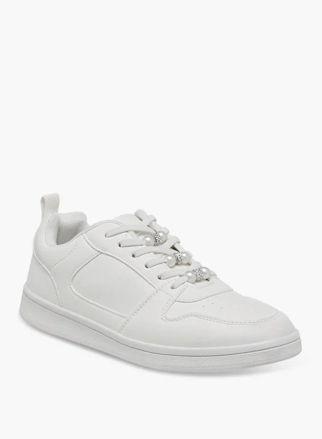 Flora Bella By Shoexpress Girls Lace-Up Ankle School Sneakers
