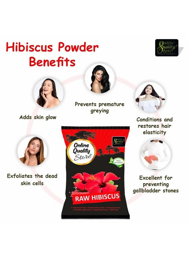 Online Quality Store Dry Hibiscus Flowers|Dry Hibiscus Flowers For Hair|Hibiscus Sabdariffa|Rosa Sinensis|Gudhal Ke Phool-100G  - Image 5