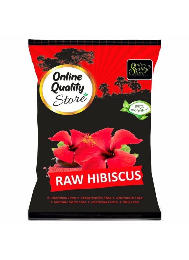 Online Quality Store Dry Hibiscus Flowers|Dry Hibiscus Flowers For Hair|Hibiscus Sabdariffa|Rosa Sinensis|Gudhal Ke Phool-100G  - Image 1