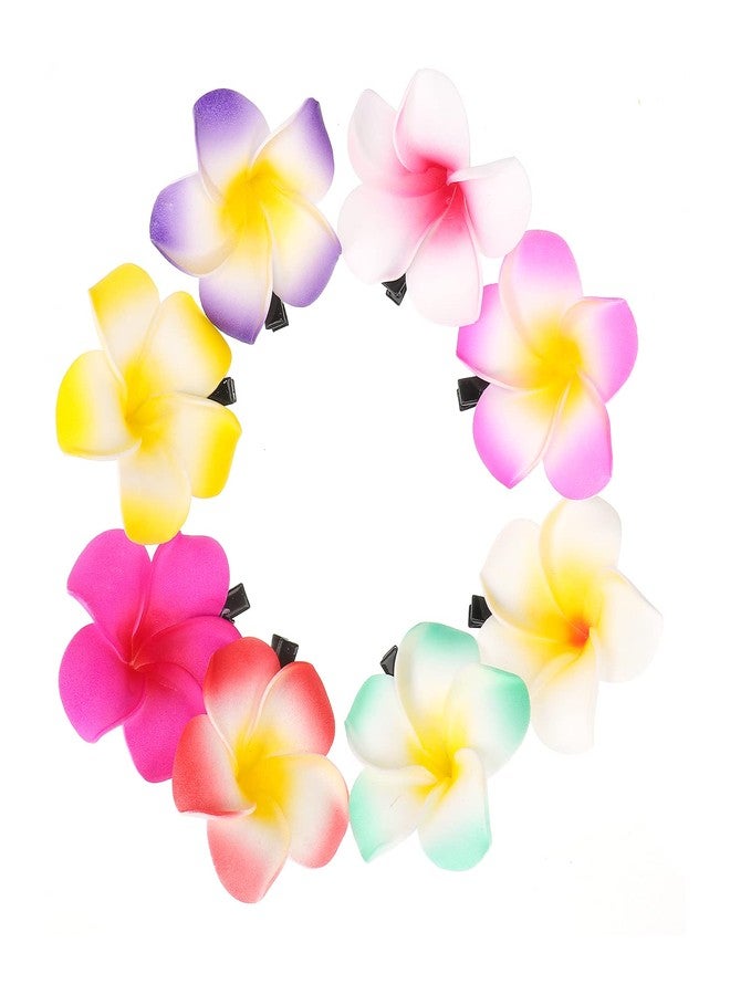 ifundom Hair Clip, 24 Pieces Hawaiian Flower Hair Clips, 2.36inch, Artificial Clips for Bridal Wedding Party Beach Hair, 24PCS - Image 1