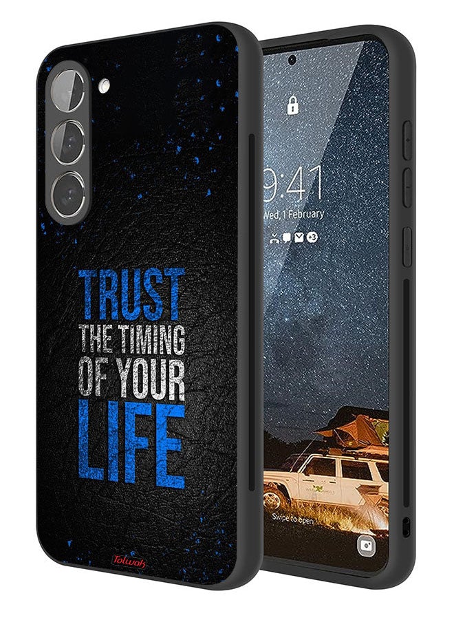 Tolwak Samsung Galaxy S23 5G Protective Case Cover Trust The Timing Of Your Life  - Image 1