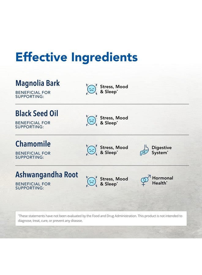 NORTH AMERICAN HERB & SPICE Herbal-zzZs - 60 Softgels - Melatonin Free, Non-Habit Forming - with Ashwagandha & Chamomile - Non-GMO - 60 Servings - Image 3