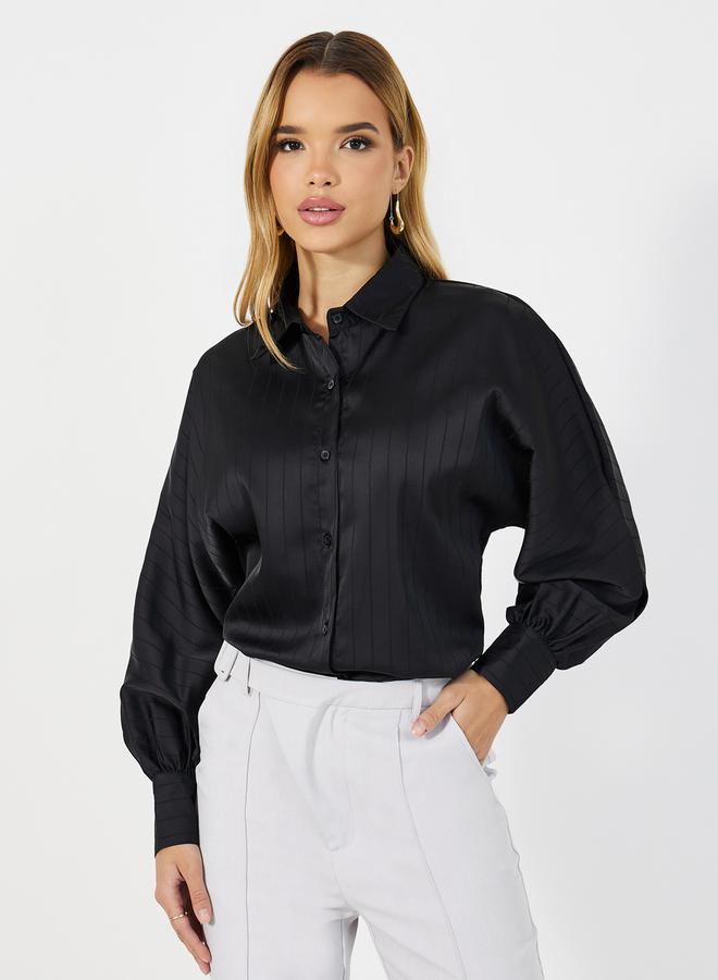 Styli Striped Loose Fit Shirt  - Image 1