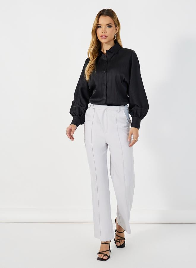 Styli Striped Loose Fit Shirt  - Image 2