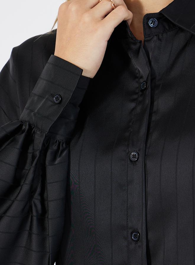 Styli Striped Loose Fit Shirt  - Image 4