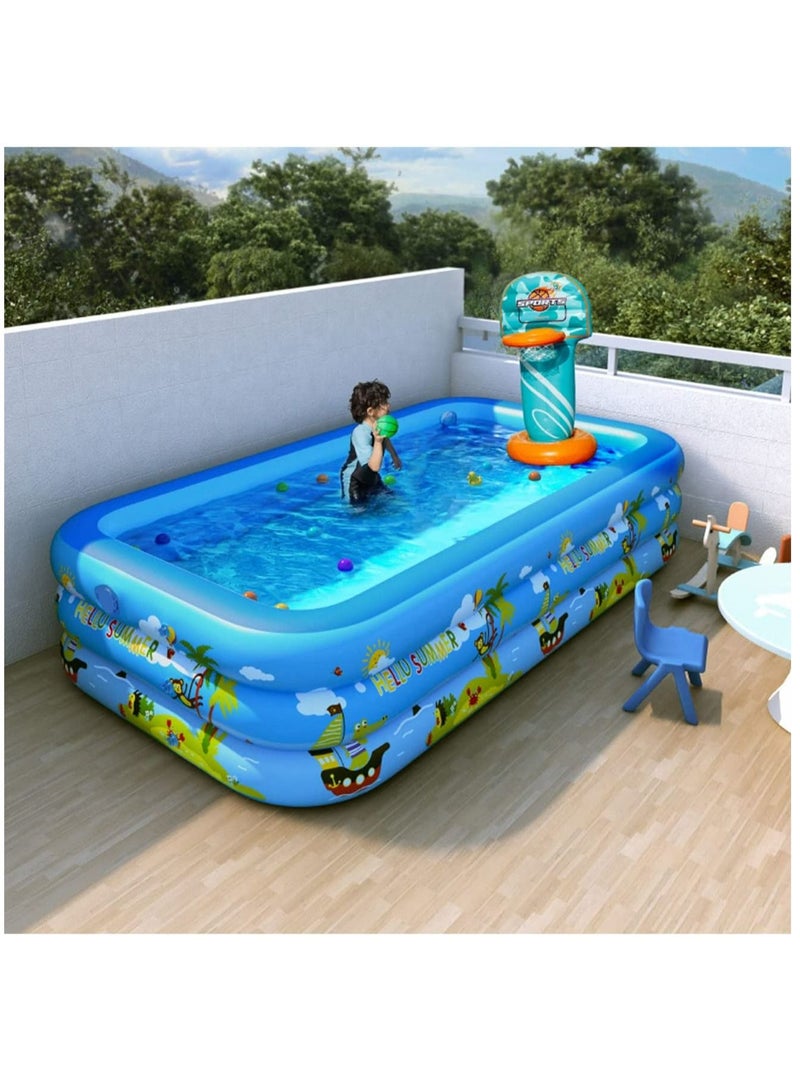 LIMOS Inflatable Large Swimming Pool for Adults and Kids Kiddie Pool Above Ground(4.2m) - Image 5