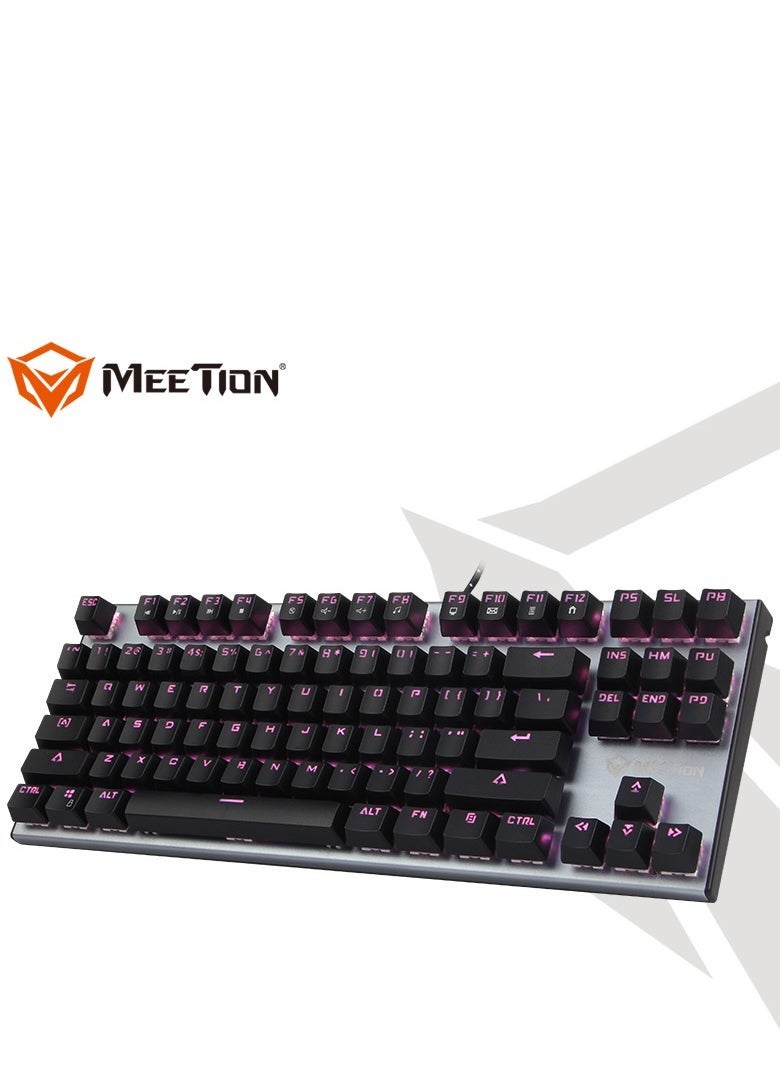 Meetion Meetion MK04 Mechanical Gaming Keyboard – RGB Backlit, Tactile Blue Switches, Anti-Ghosting Full-Key Rollover, Multimedia Hotkeys, Ergonomic Design for Desktop PC/Laptop Gaming – Wired USB Connection – Durable Build – Ideal for Gamers & Streamers in  - Image 3