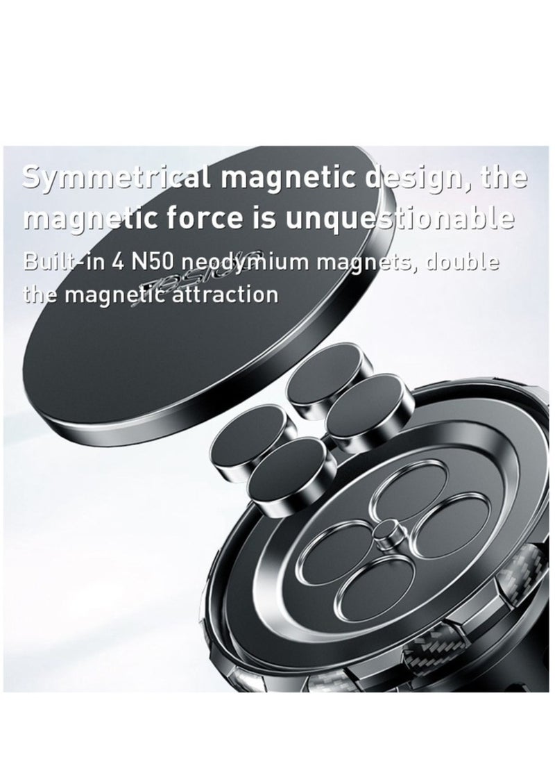 Yesido C160 Suction Cup Type Telescopic Rod Magnetic Car Phone Holder (Black) - Image 3