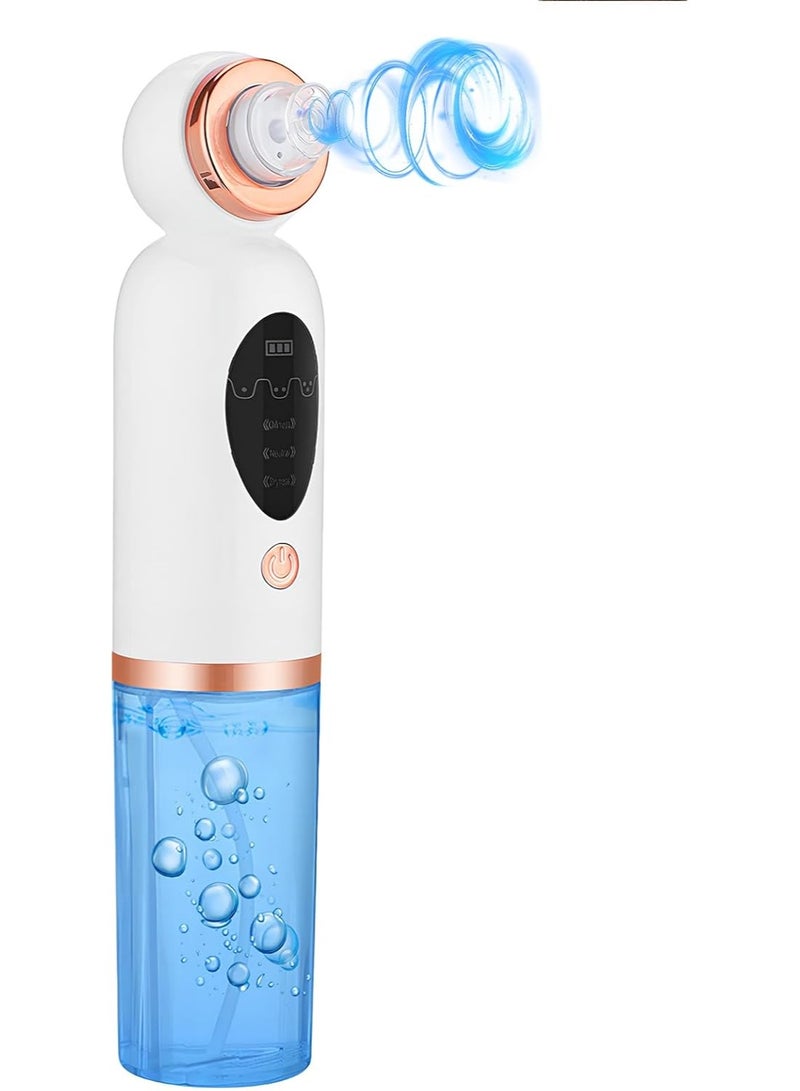 Electric Facial Oil Suction & Pore Cleaner Device, Blackhead Remover with Mini Water Bubble System, USB Rechargeable Deep Pore Cleaning Tool with Multiple Modes and Suction Heads - Image 1