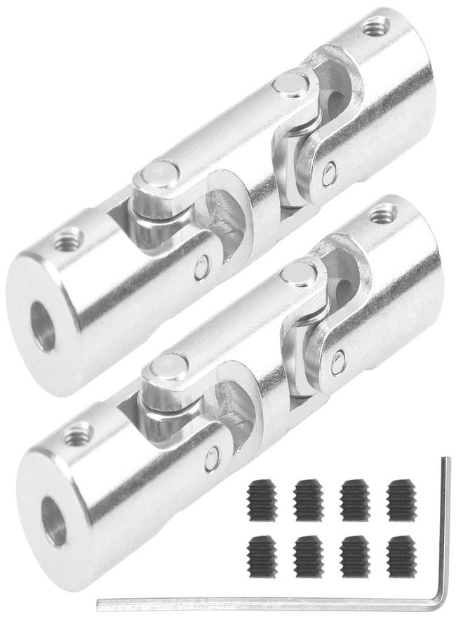 Vgoohobby 2Pcs Vgoohobby 4mm/5mm/6mm RC Boat Shaft Coupler 3 Section U Joint Coupling for RC Car Boat Robotics DIY (4mm to 4mm) - Image 1
