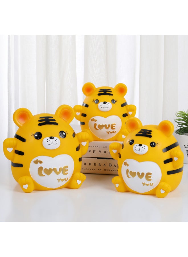 Cartoon Year Of The Tiger Zodiac Tiger Piggy Bank Piggy Bank Large Size Can't Enter Children's Birthday Gift Piggy Bank-Color:Fat Tiger Trumpet—available  - Image 4