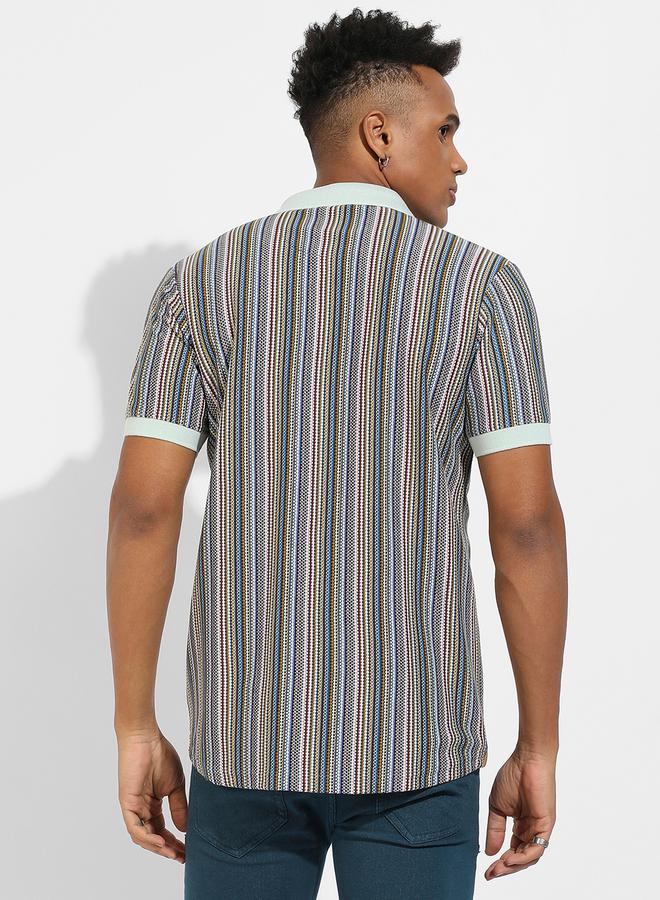 كامبوس سوترا قميص كامبس سوترا محبوك بأزرار متباينة - Image 3