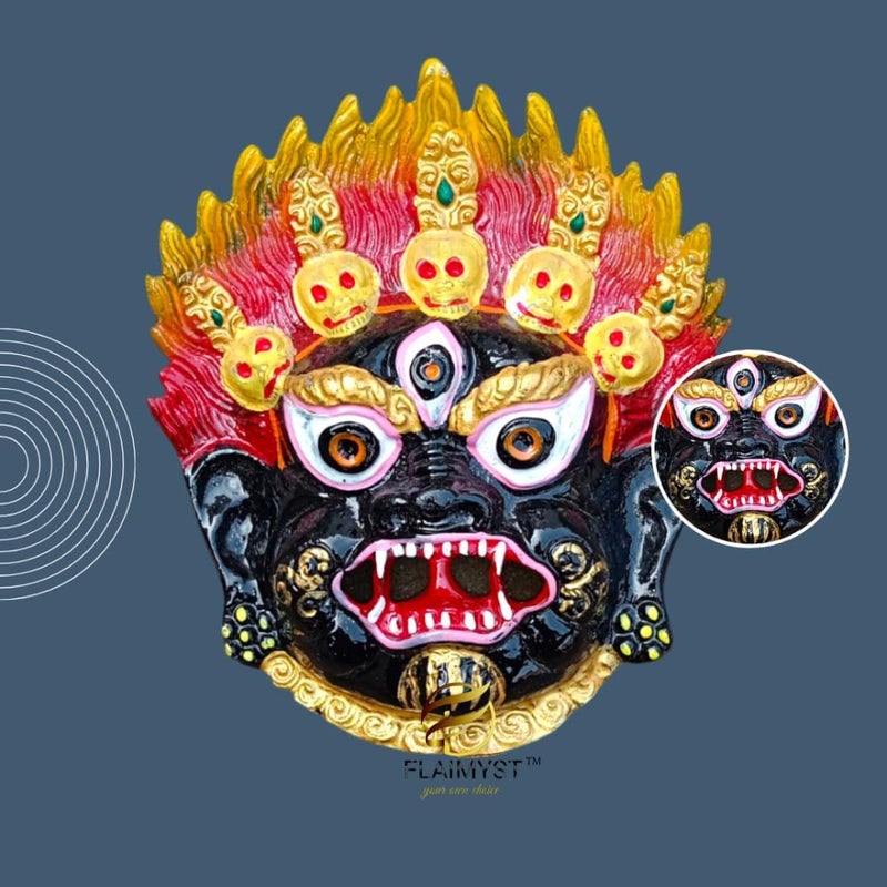 FLAIMYST Kirtimukha for Home Door In Aluminium Metal | Kirtimukha Wall Hanging for Home Decor | Nazar Battu for Home Entrance - Image 4