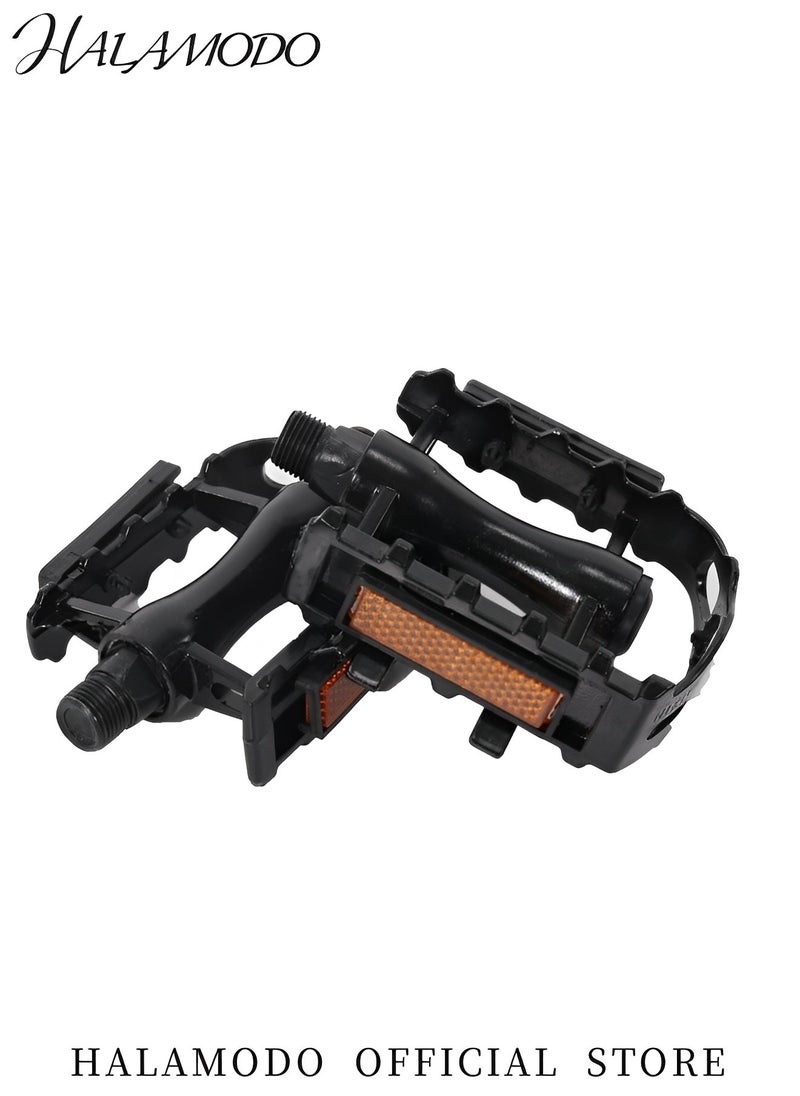 HALAMODO 1 Pair Bicycle Pedals Aluminium CNC Mountain and Road Bike Platform Pedals Lightweight Road Cycling Bicycle Pedals  - Image 2