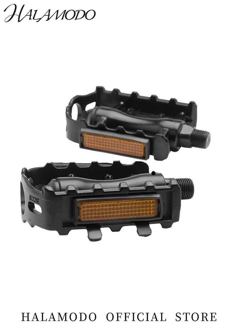 HALAMODO 1 Pair Bicycle Pedals Aluminium CNC Mountain and Road Bike Platform Pedals Lightweight Road Cycling Bicycle Pedals  - Image 3