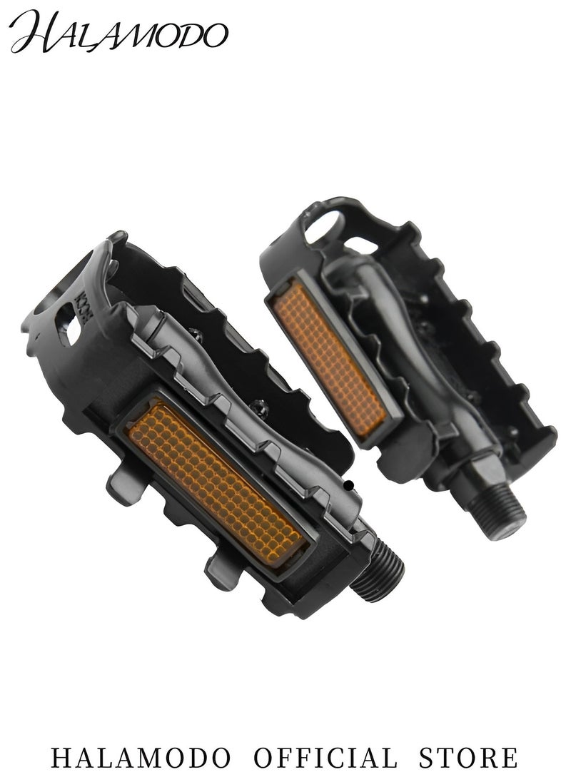 HALAMODO 1 Pair Bicycle Pedals Aluminium CNC Mountain and Road Bike Platform Pedals Lightweight Road Cycling Bicycle Pedals  - Image 4