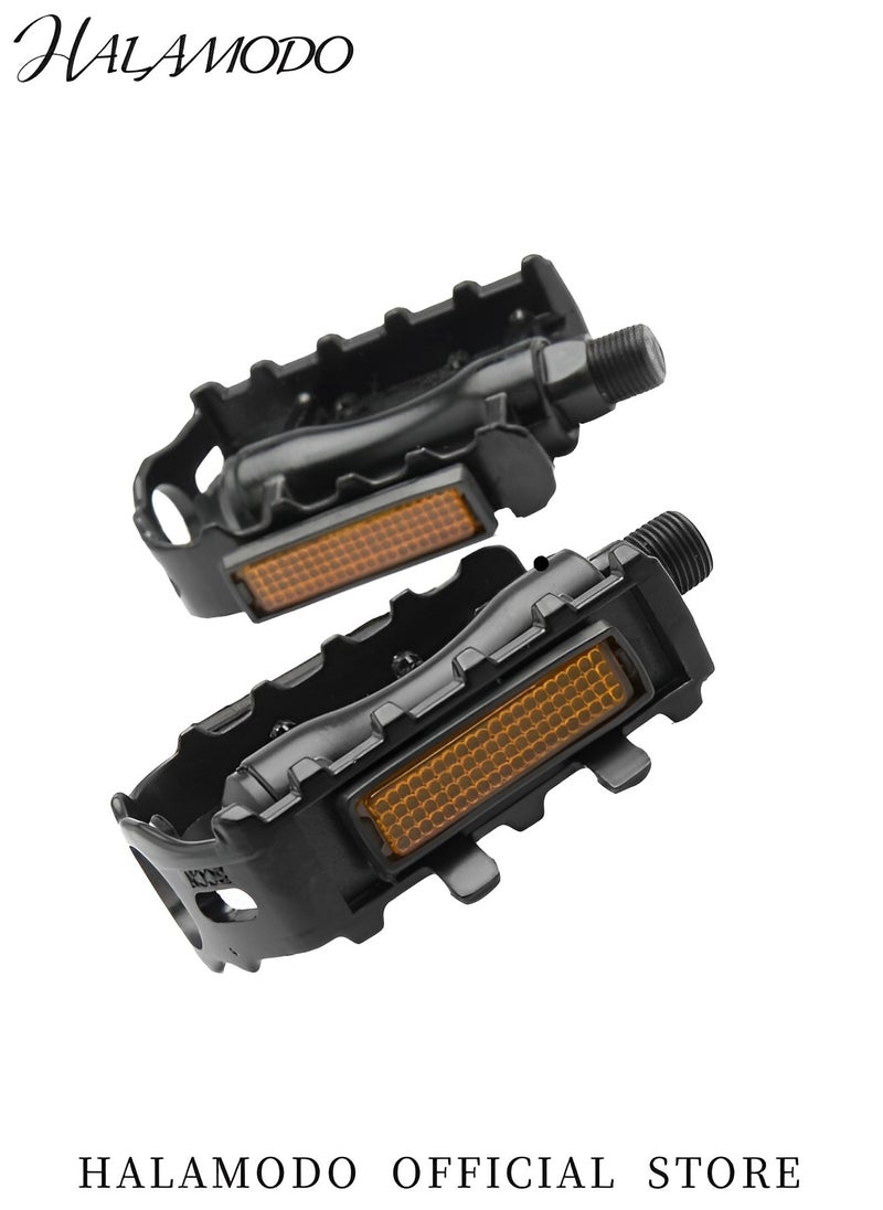 HALAMODO 1 Pair Bicycle Pedals Aluminium CNC Mountain and Road Bike Platform Pedals Lightweight Road Cycling Bicycle Pedals  - Image 5