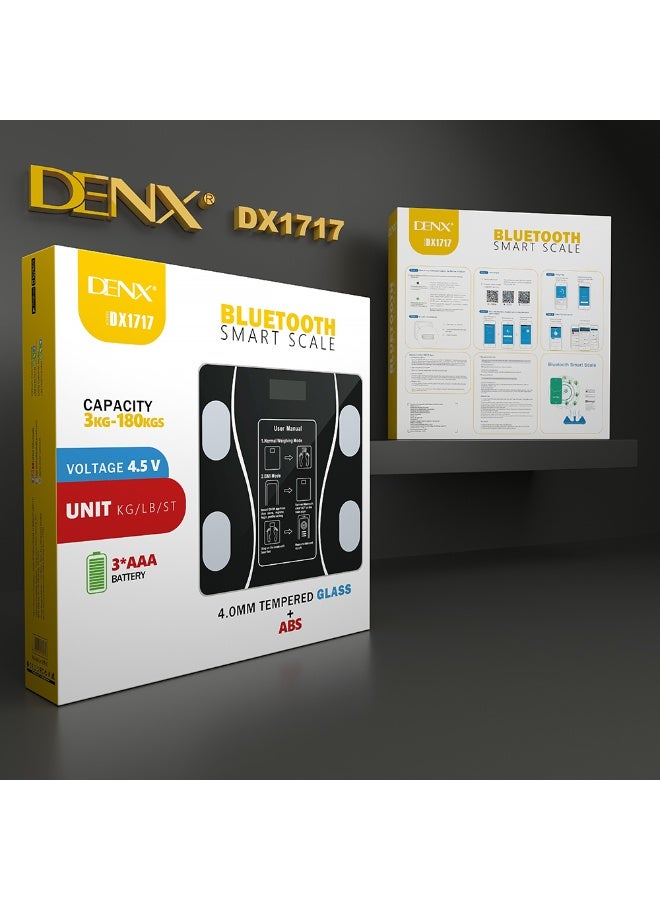 دينكس ميزان ذكي لقياس الوزن  يعمل بالبلوتوث من دينكس DX1717 - Image 4