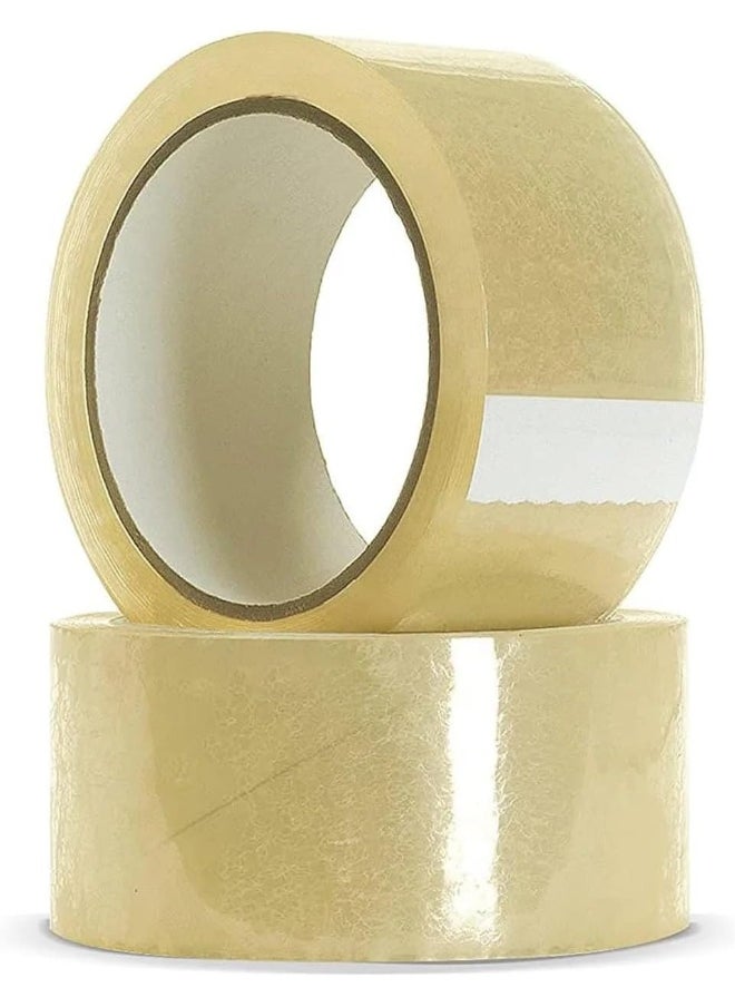 Biella Clear Packing Tape 2Inch X 50Yard - Transparent Packaging Tape Roll For Home, Office, Carton Sealing And Storage  - Image 1