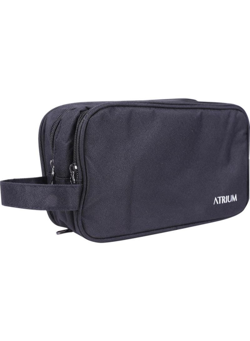 ATRIUM Travel Essentials Accessories Clutch Bag with Handle, Black - Image 1