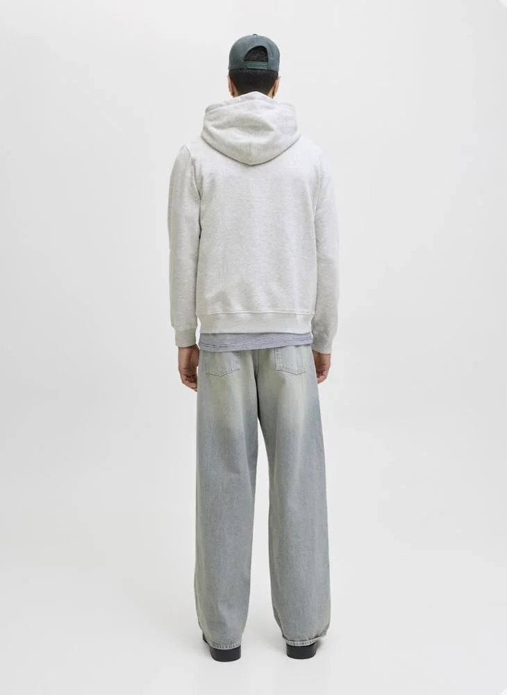 جاك اند جونز Logo Zip Through Hoodie