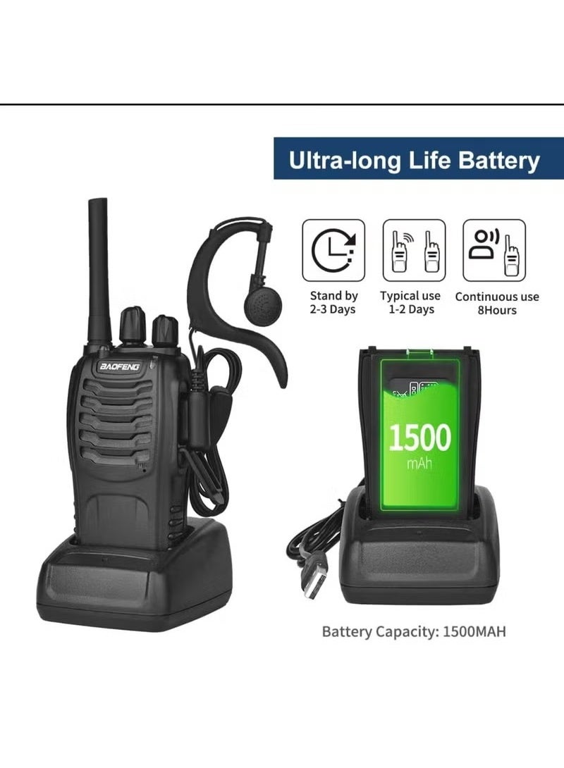 جهاز اتصال داخلي لاسلكي محمول من باوفينغ BF-88E بتردد أوروبي PMR 446 ميجاهرتز، متوفر لدى الشركة المصنعة - Image 4