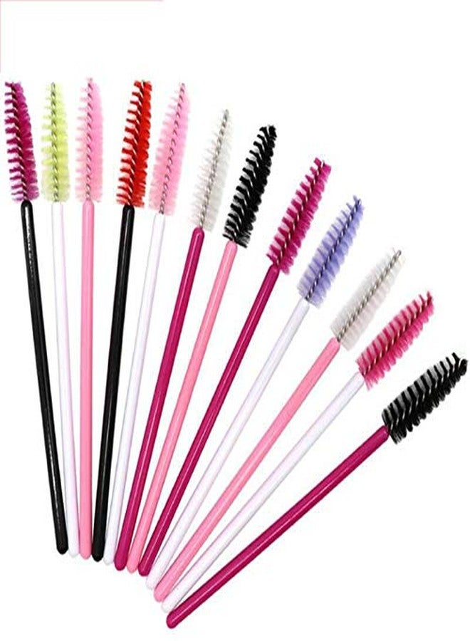 Namzi 100 Pcs Disposable Eyelash Mascara Brushes for Eye Lashes Extension Eyebrow and Makeup (Red) - Image 2