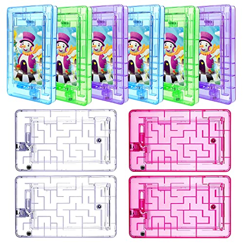 Plzoslly 10 Pieces Money Puzzle Gift Boxes Card Holder Maze Puzzle Plastic Puzzle Card Holder Maze Card Box - Image 1