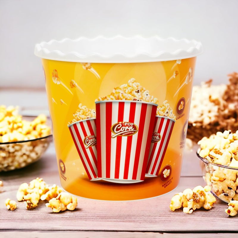 ONONEXPRESS Modern Style Reusable Plastic Popcorn BoxPopcorn ContainersPopcorn Bowls Set for Movie Theater Night  BPA Free  4 Pack  75 oz Popcorn Mix E - Image 3