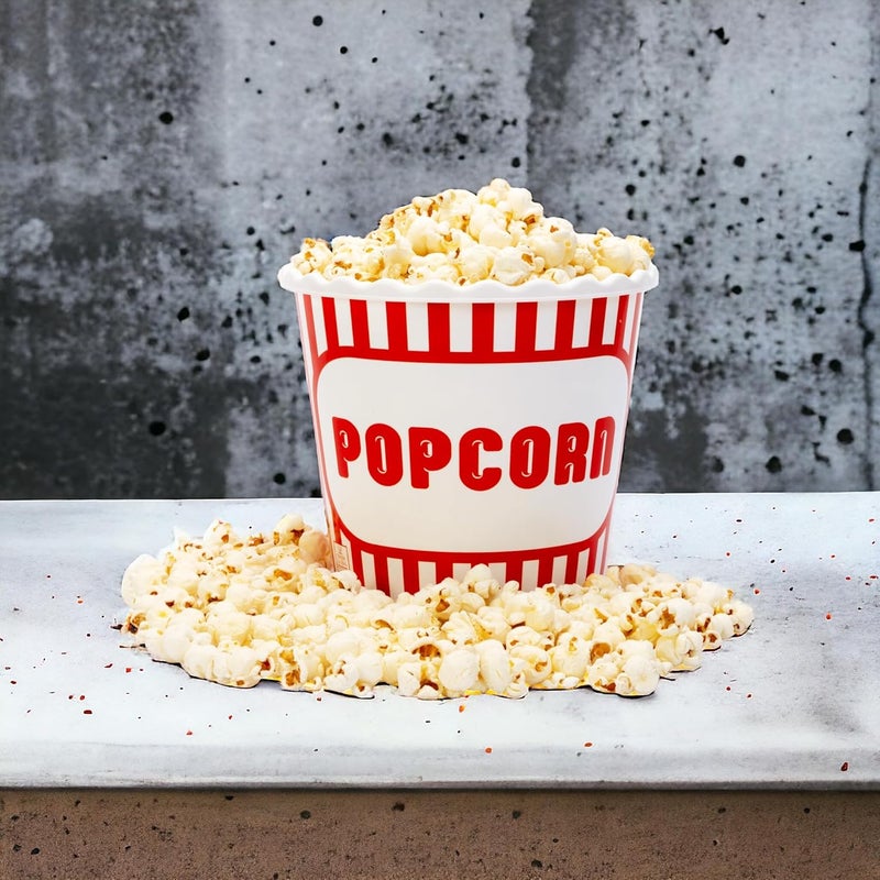 ONONEXPRESS Modern Style Reusable Plastic Popcorn BoxPopcorn ContainersPopcorn Bowls Set for Movie Theater Night  BPA Free  4 Pack  75 oz Popcorn Mix E - Image 4