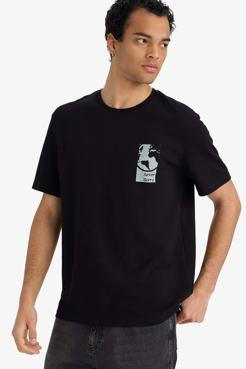 Defacto Breathable Fabric Printed T-Shirt