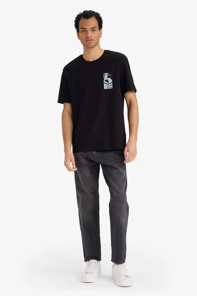 Defacto Breathable Fabric Printed T-Shirt