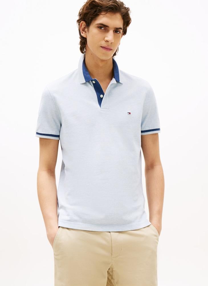 TOMMY HILFIGER Regular Fit Contrast Collar Polo - Image 1