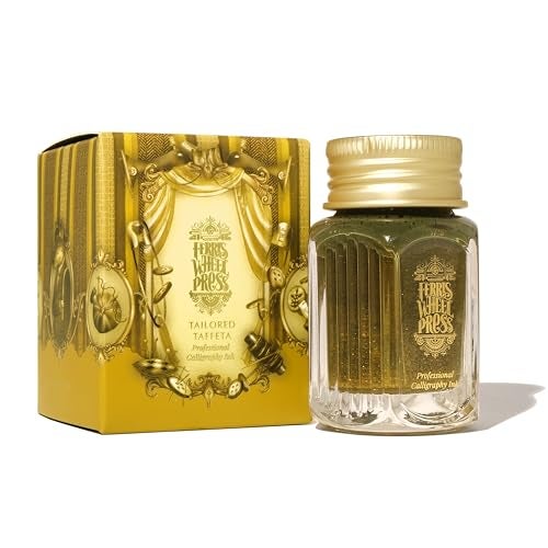 Ferris Wheel Press, Calligraphy Ink, Bronze Yellow with Gold Shimmer, 28ml - Image 1