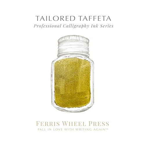 Ferris Wheel Press, Calligraphy Ink, Bronze Yellow with Gold Shimmer, 28ml - Image 2