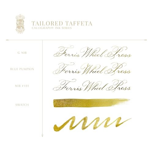 Ferris Wheel Press, Calligraphy Ink, Bronze Yellow with Gold Shimmer, 28ml - Image 3