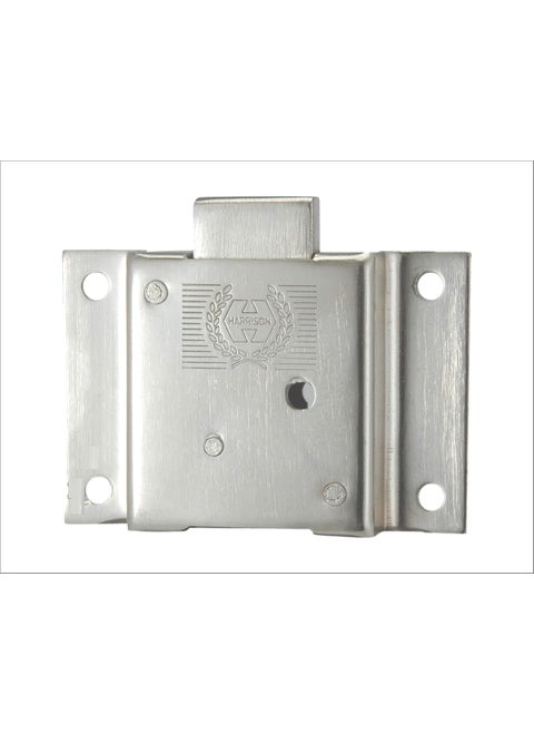 Harrison H0564 75mm Iron Six Lever Double Action Furniture Lock Set Silver
