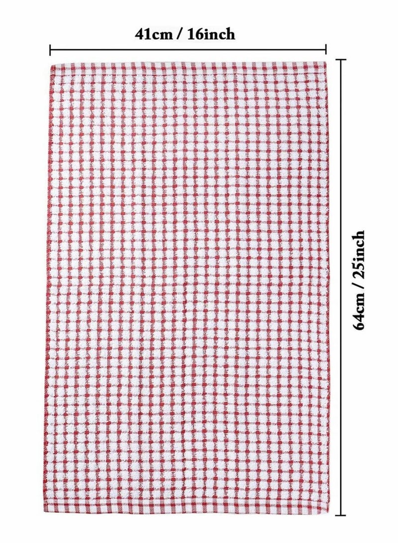 Excefore Kitchen Dish Towels, 16 Inch x 25 Inch Bulk Cotton Kitchen Towels, 6 Pack Dish Cloths for Dish Rags for Drying Dishes Clothes and Dish Towels - Image 5