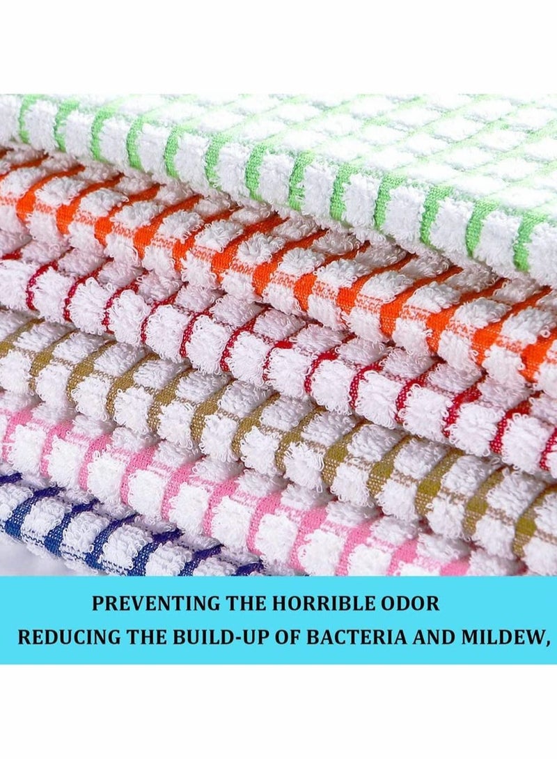 Excefore Kitchen Dish Towels, 16 Inch x 25 Inch Bulk Cotton Kitchen Towels, 6 Pack Dish Cloths for Dish Rags for Drying Dishes Clothes and Dish Towels - Image 3