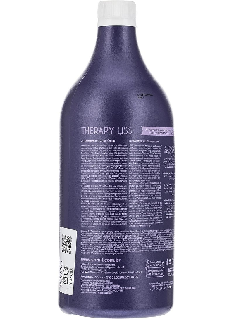 Sorali Cosmetics Hair Therapy Liss No Frizz Treatment 1000ml - Image 3