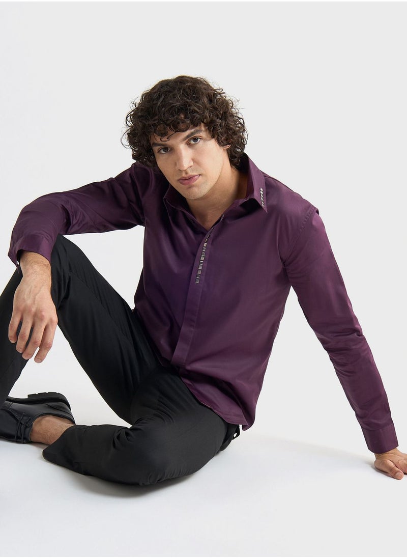 FAV Studded Regular Fit Shirt  - Image 1