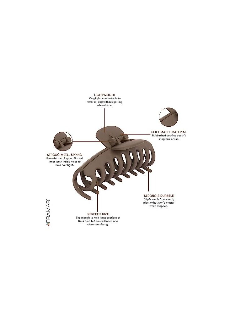 ORiTi 4PCS Large Claw Clips For Girls Hair Claw Big Hair Clips For Thick Hair - Image 3