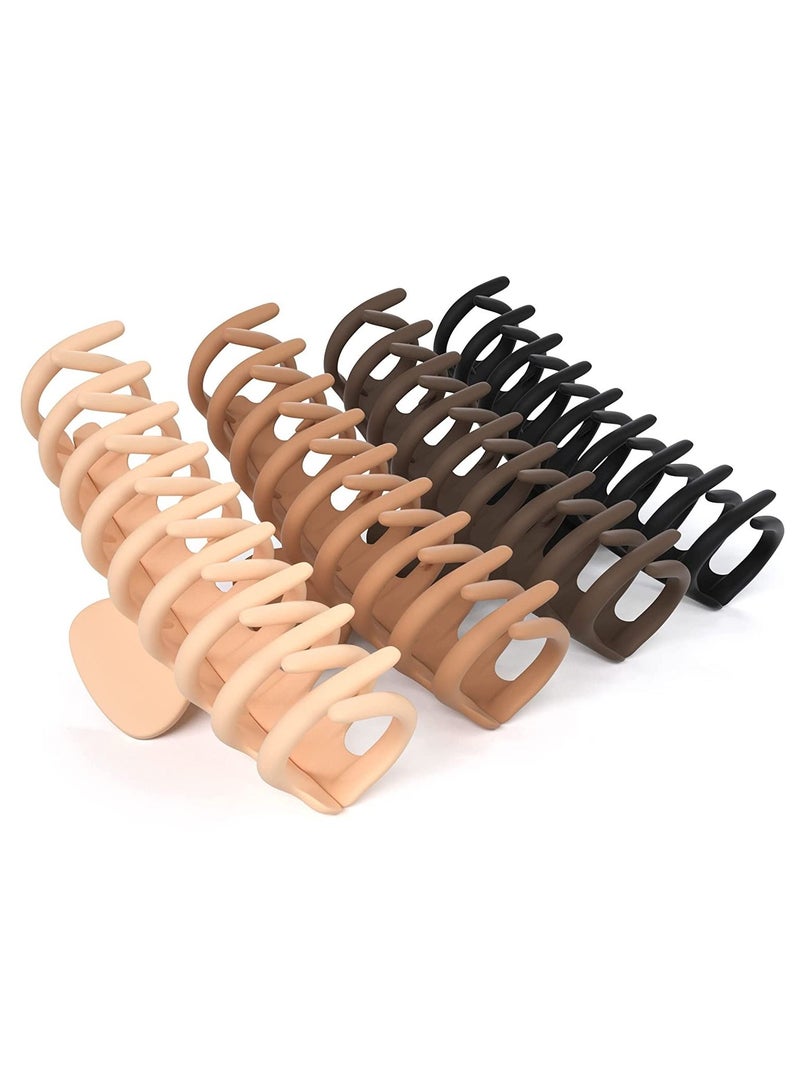 ORiTi 4PCS Large Claw Clips For Girls Hair Claw Big Hair Clips For Thick Hair - Image 1
