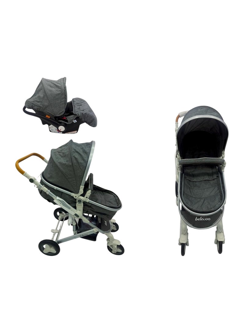 belecoo Lightweight Foldable Baby Stroller With Baby Carry Cot