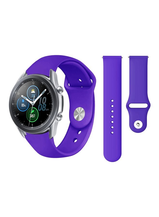Perfii Replacement Band For Samsung Galaxy Watch3 45mm Purple - Image 2