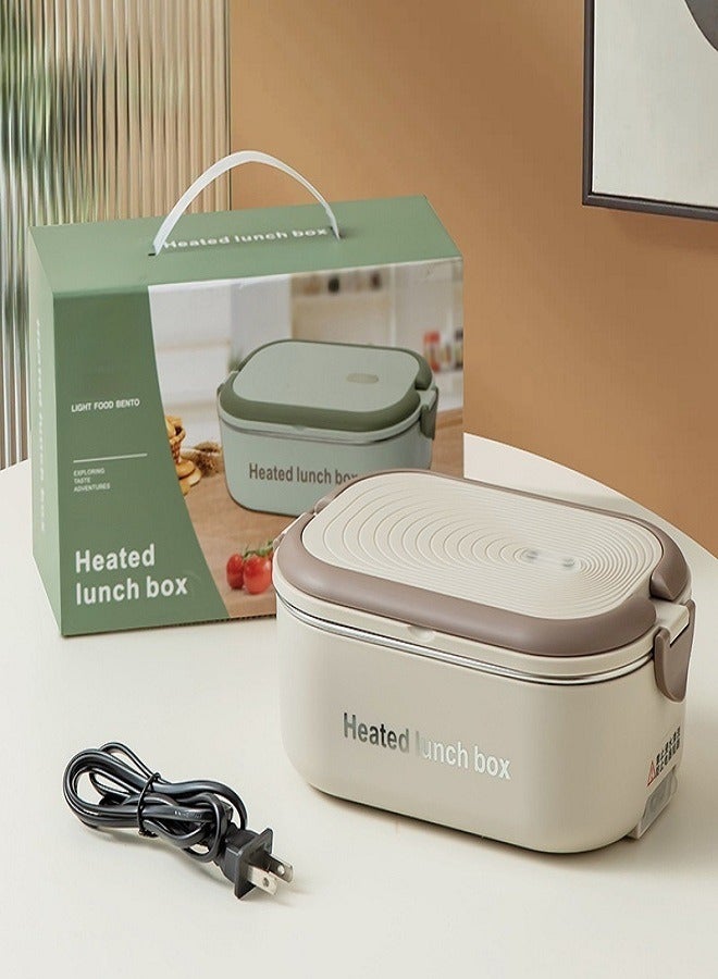 304 Stainless Steel Electric Lunch Box with Constant Temperature Heating | No Water Required, Food-Grade, Plug-In Bento Box - Image 1