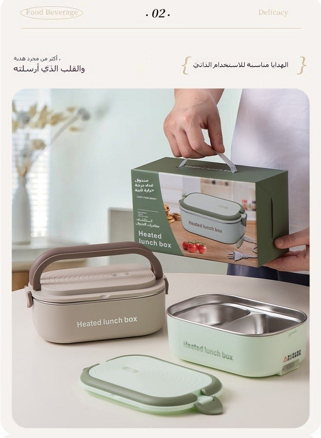 304 Stainless Steel Electric Lunch Box with Constant Temperature Heating | No Water Required, Food-Grade, Plug-In Bento Box - Image 5