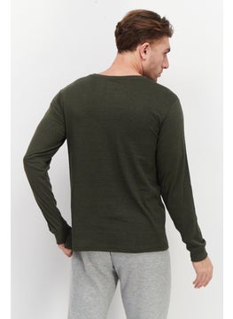 Outdoor Life Men Sportswear Fit Long Sleeve Training T-Shirt, Olive  - Image 4