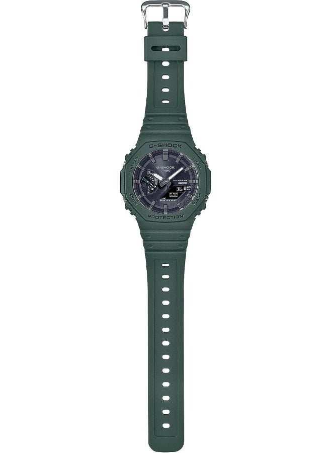 Casio G-Shock Watch - GA-B2100-3ADR Black Dial, Green Band - Image 2