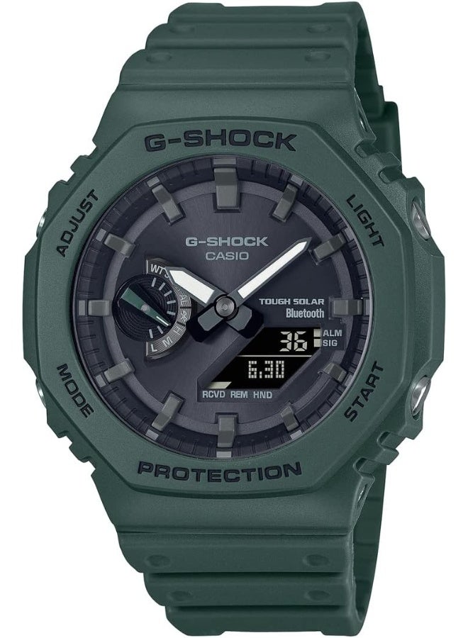 Casio G-Shock Watch - GA-B2100-3ADR Black Dial, Green Band - Image 1